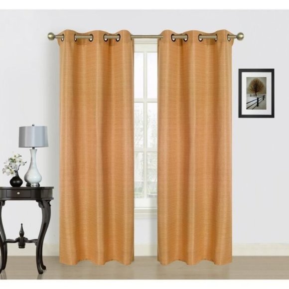 MARRIO Solid Room Darkening Curtain Panels Pair Beige Set 38 x 84 in NEW NWT - Picture 7 of 7